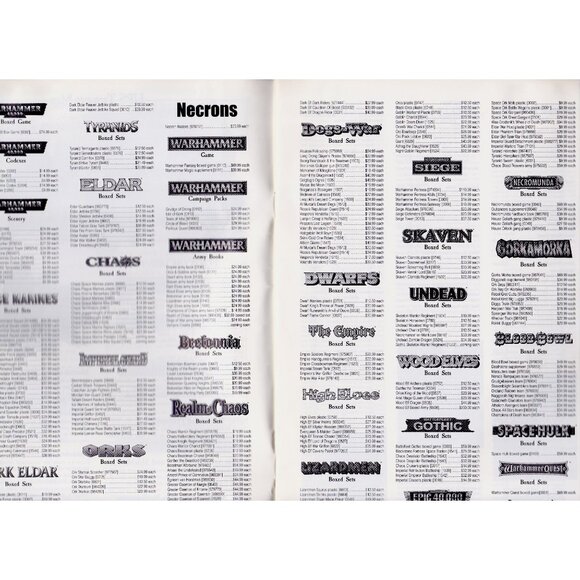 Citadel Miniatures 1999 Price List Games Workshop US Mail Order Catalog VG - Picture 3 of 6